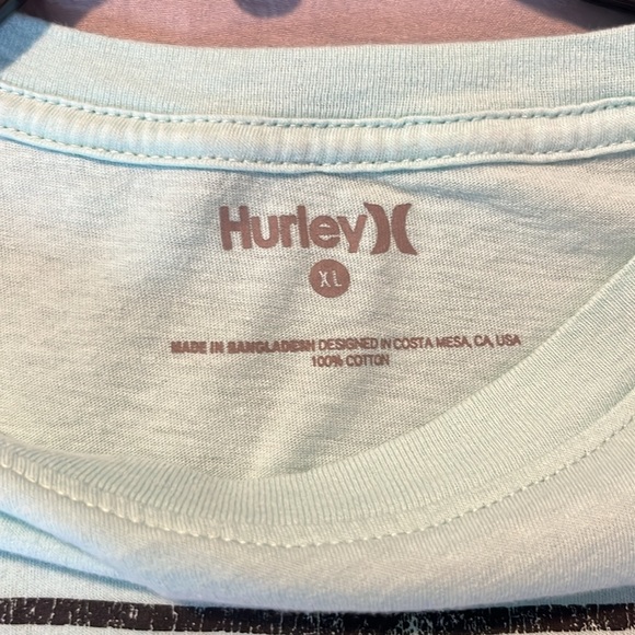 blue hurley top, soft, worn once - Picture 3 of 3